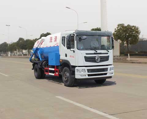 東風新款145/153國五清洗吸污車